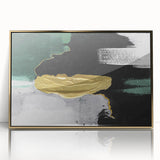 Colorful abstract wall art canvas print showcasing vibrant geometric shapes and textures, ideal for modern home decor or office spaces.