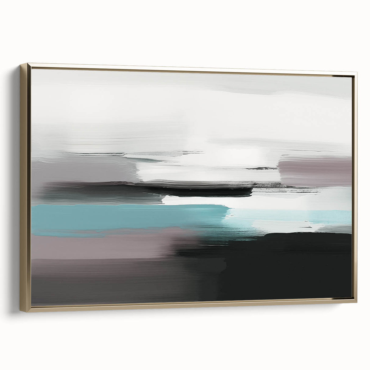 Abstract wall art canvas print showcasing vibrant colors and geometric shapes, designed for modern home decor, presented in a protective cardboard tube.