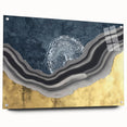 Abstract wall art featuring vibrant colors and geometric patterns, showcasing a modern design aesthetic. Ideal for contemporary home decor or office spaces.