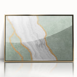 Vibrant abstract wall art on canvas showcasing bold geometric shapes in vivid colors, perfect for modern home decor or gallery display.