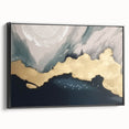 Abstract canvas artwork showcasing vibrant colors and geometric shapes, ideal for modern home decor. Presented in a protective cardboard tube for safe shipping.