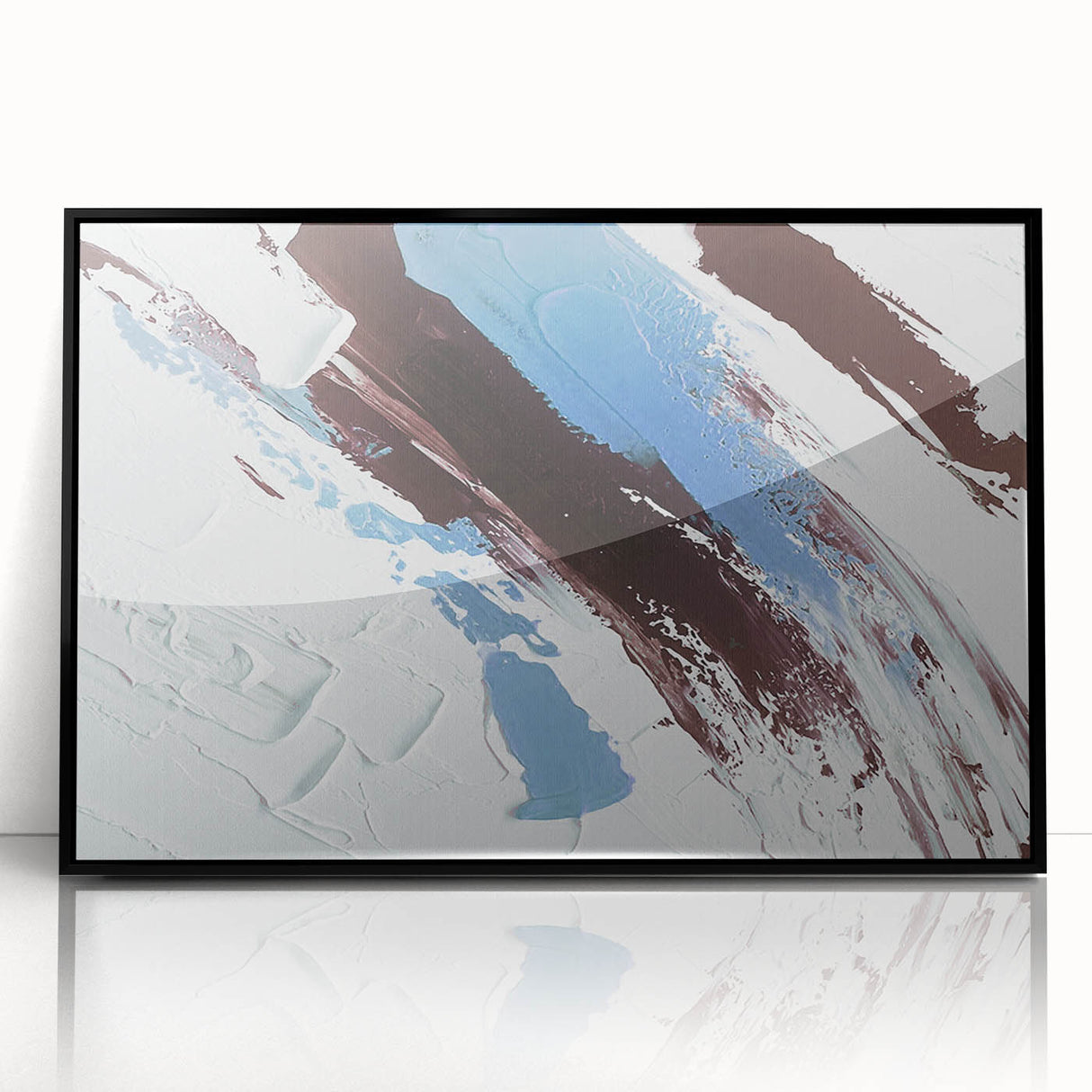 Colorful abstract canvas art showcasing vibrant swirls of blue, orange, and yellow, perfect for modern home decor and artistic expression.