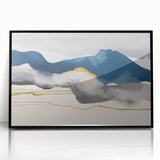 Abstract canvas artwork showcasing vibrant colors and swirling patterns, designed for modern home decor, highlighting artistic expression and creativity.