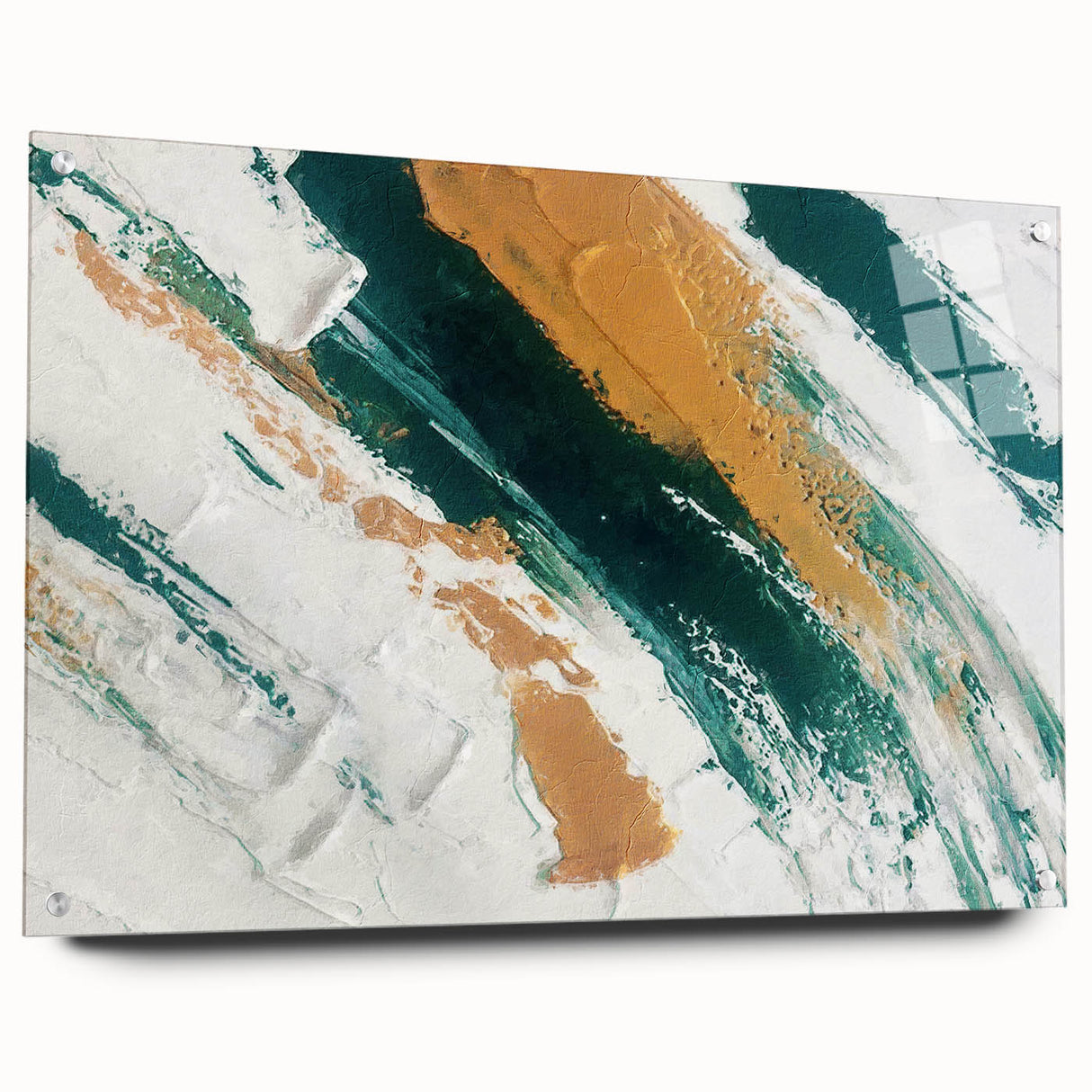 Abstract wall art canvas print showcasing vibrant colors and dynamic shapes, perfect for modern home decor or office spaces, emphasizing creativity and energy.