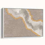 Colorful abstract wall art canvas print showcasing vibrant swirls of blue, orange, and yellow, perfect for modern home decor and artistic spaces.