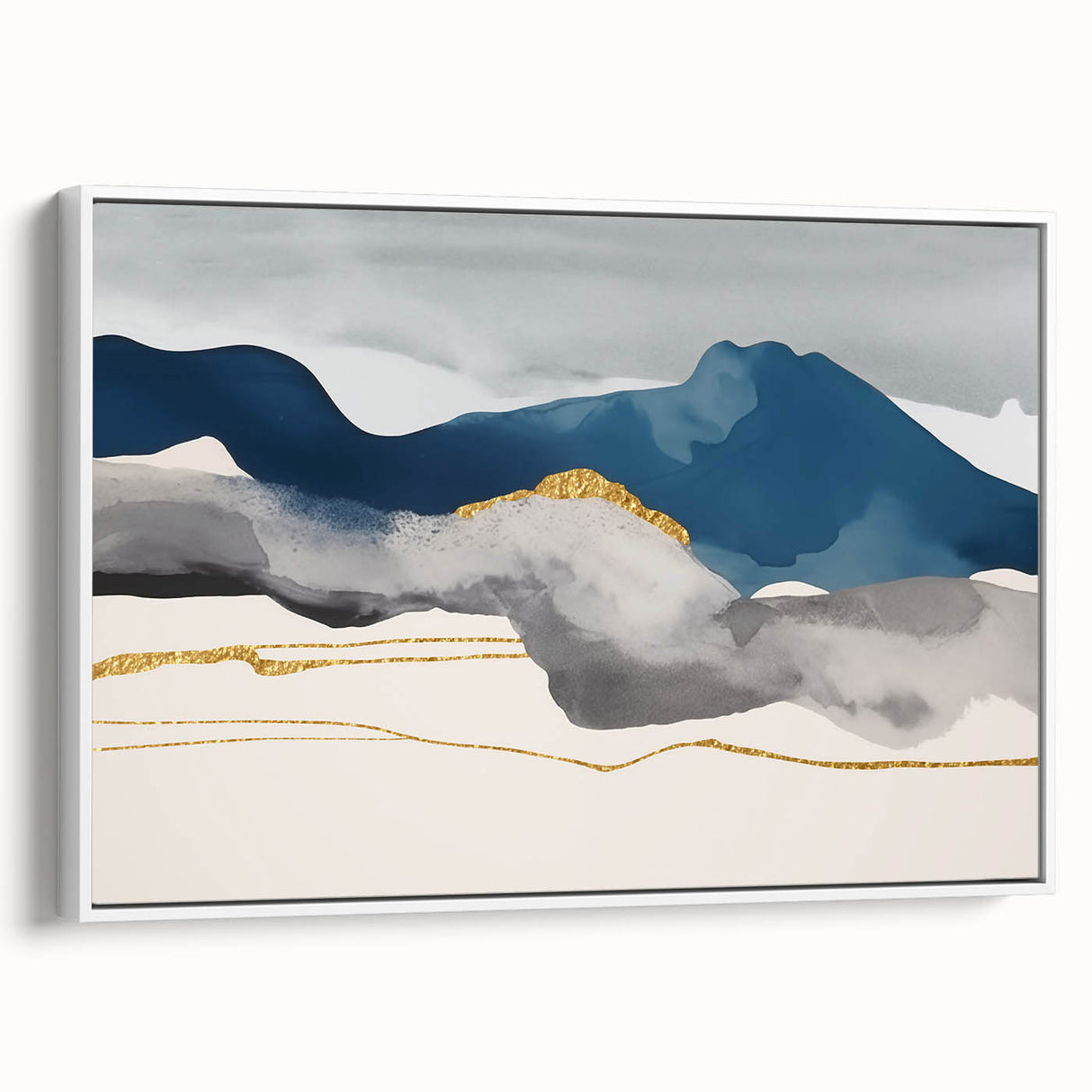 Vibrant abstract canvas print showcasing dynamic shapes and colors, perfect for modern decor, highlighting unique artistic expression and texture.