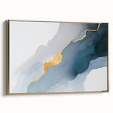 Vibrant abstract wall art canvas print showcasing a blend of bold colors and fluid shapes, ideal for modern home decor and artistic expression.