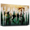 Abstract wall art print showcasing vibrant colors and geometric shapes, emphasizing modern design elements, rolled and ready for framing in a protective tube.