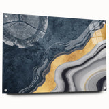 Abstract wall art canvas print showcasing vibrant colors and dynamic shapes, perfect for modern home decor; rolled and ready for framing or display.
