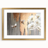 Abstract wall art canvas featuring vibrant colors and geometric shapes, perfect for modern decor. The artwork is rolled and secured in a protective cardboard tube for safe delivery.