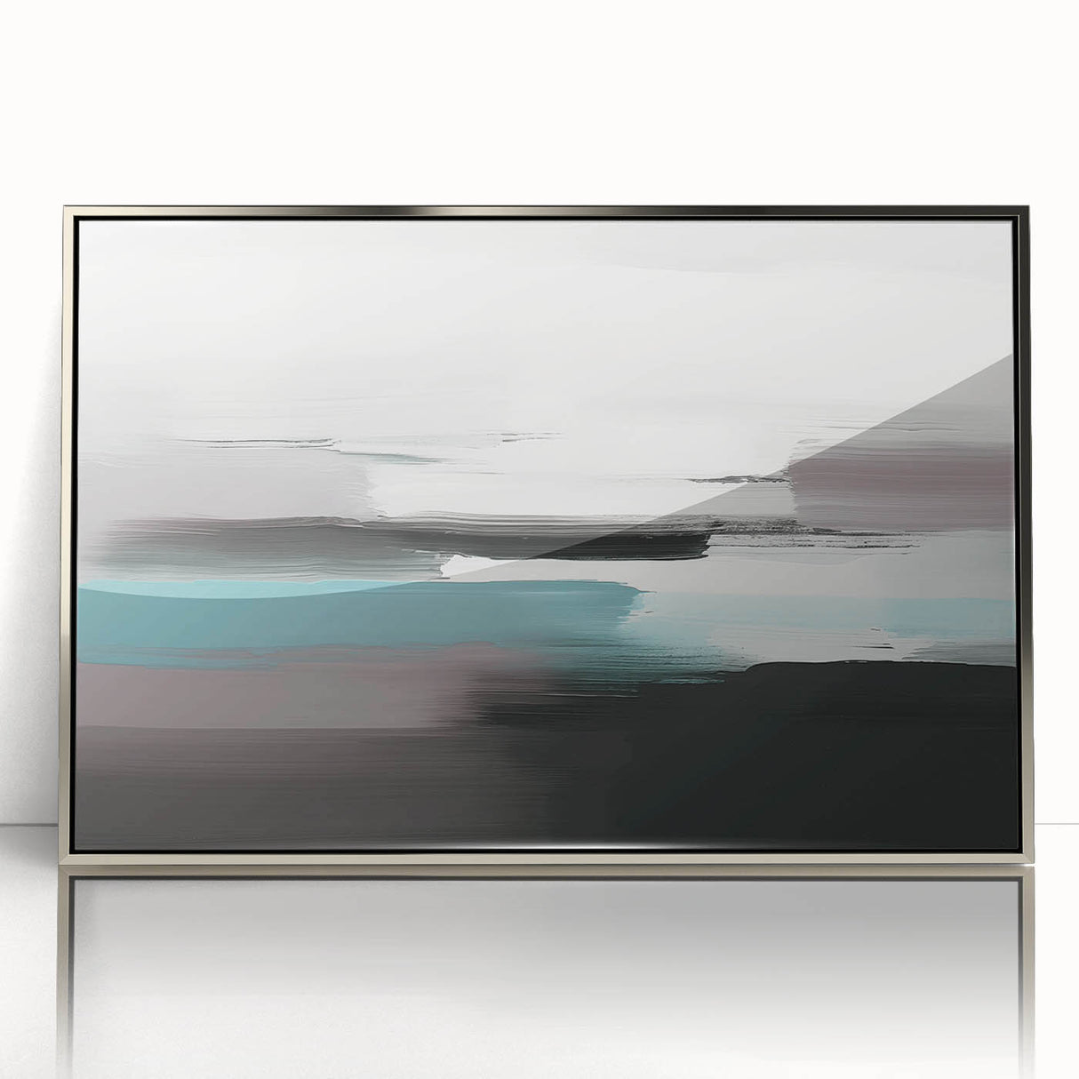 Abstract wall art canvas print showcasing vibrant colors and geometric patterns, elegantly displayed in a bright living room setting, ideal for modern decor.