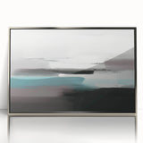 Abstract wall art canvas print showcasing vibrant colors and geometric patterns, elegantly displayed in a bright living room setting, ideal for modern decor.