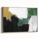 Abstract canvas art print showcasing vibrant geometric shapes in bold colors, perfect for modern home decor and artistic expression.