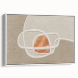 Abstract wall art canvas print showcasing vibrant colors and dynamic shapes, perfect for modern home decor. The piece features a blend of blue, yellow, and red hues with fluid brush strokes, ideal for uplifting living spaces.