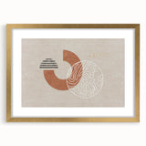 Abstract wall art canvas print showcasing vibrant colors and dynamic shapes, ideal for modern home decor, presented in a protective tube.