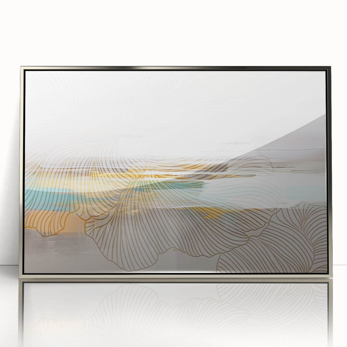 Abstract wall art canvas print featuring vibrant colors and geometric shapes, ideal for modern home decor and artistic interior design.