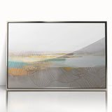 Abstract wall art canvas print featuring vibrant colors and geometric shapes, ideal for modern home decor and artistic interior design.