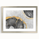 Abstract canvas art print showcasing vibrant colors and dynamic shapes, perfect for modern home decor or artistic inspiration, presented in a protective tube.