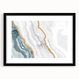 Colorful abstract wall art canvas print showcasing vibrant swirls of blue, orange, and yellow, perfect for modern home decor.