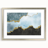 Colorful abstract canvas print showcasing vibrant geometric shapes and fluid lines, perfect for modern home decor or artistic spaces.