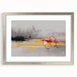 Abstract canvas artwork featuring vibrant colors and geometric shapes, ideal for modern home decor. The piece adds a contemporary touch to any room.