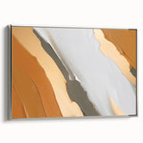 Abstract canvas artwork showcasing vibrant colors and geometric shapes, rolled and ready for display. Ideal for modern decor, enhancing any interior space.