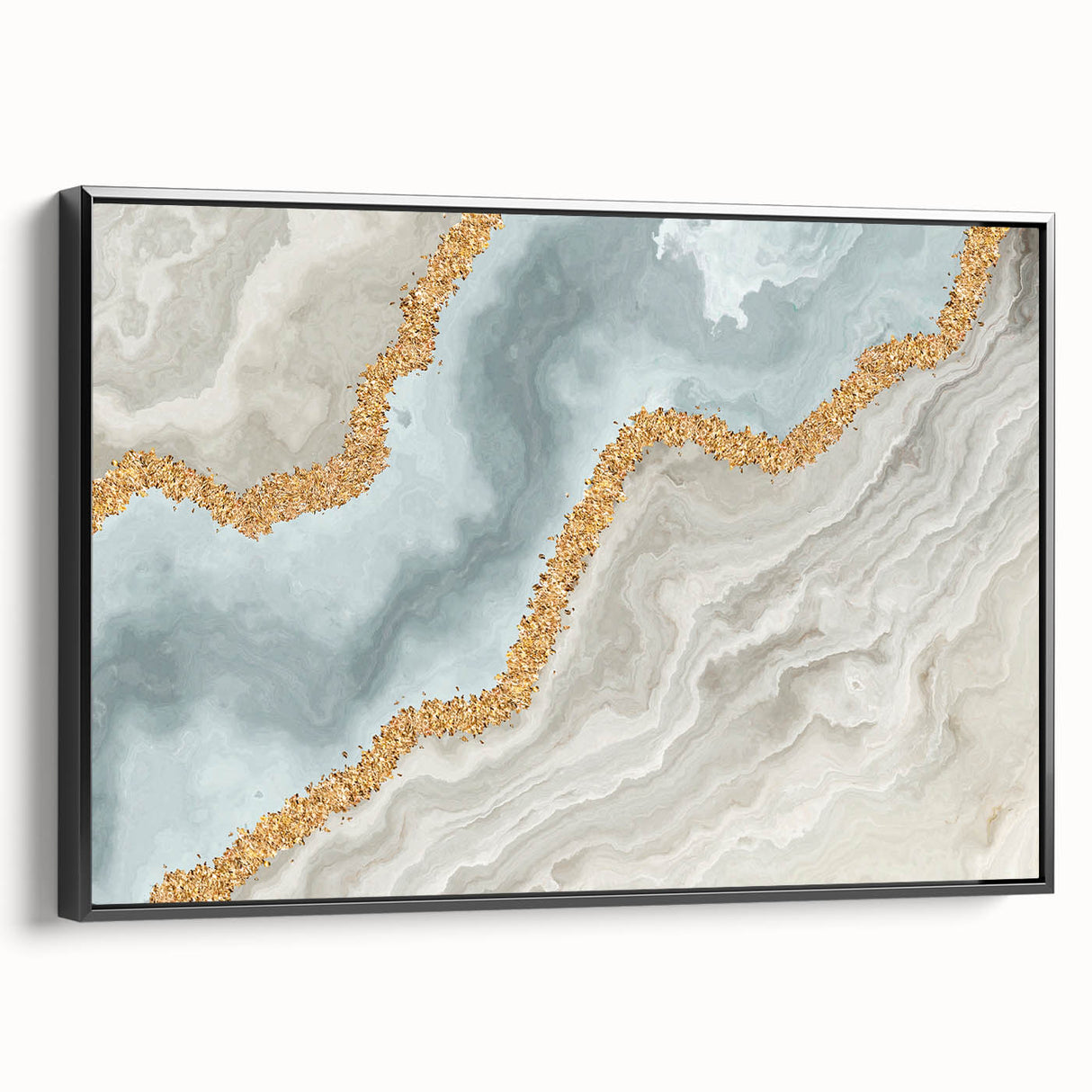 Vibrant canvas print showcasing abstract geometric shapes in vivid colors, ideal for modern home decor or art enthusiasts, emphasizing unique design elements.