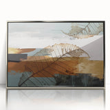 Vibrant abstract canvas artwork showcasing bold colors and fluid shapes, ideal for modern home decor or office aesthetics.
