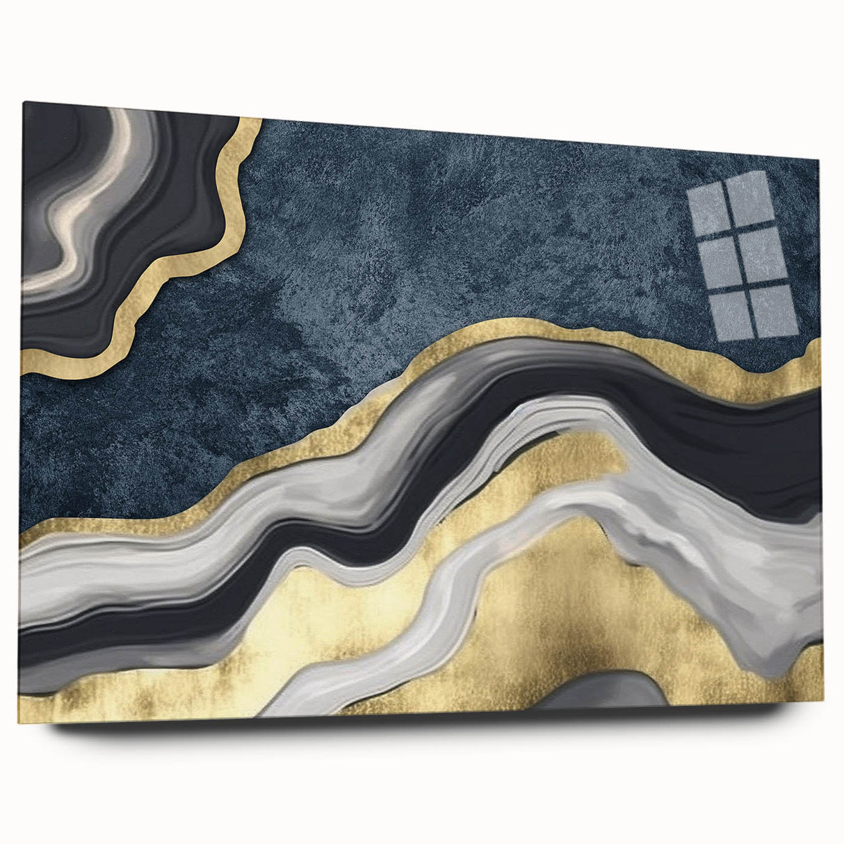 Vibrant abstract wall art canvas showcasing bold colors and dynamic shapes, perfect for enhancing modern home decor aesthetics.