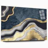Vibrant abstract wall art canvas showcasing bold colors and dynamic shapes, perfect for enhancing modern home decor aesthetics.