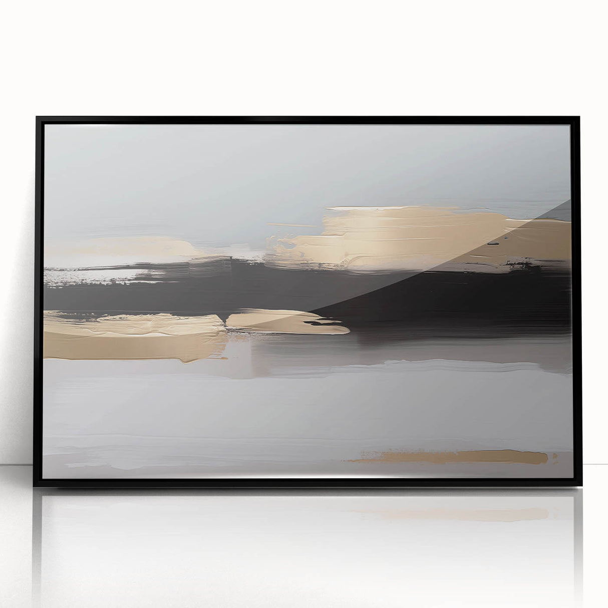 Colorful abstract wall art design showcasing vibrant brush strokes and geometric shapes in bold colors, perfect for modern home decor.