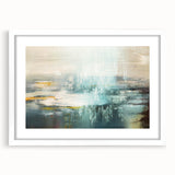 Colorful abstract canvas wall art showcasing vibrant brush strokes and geometric patterns, ideal for modern home decor or office spaces.