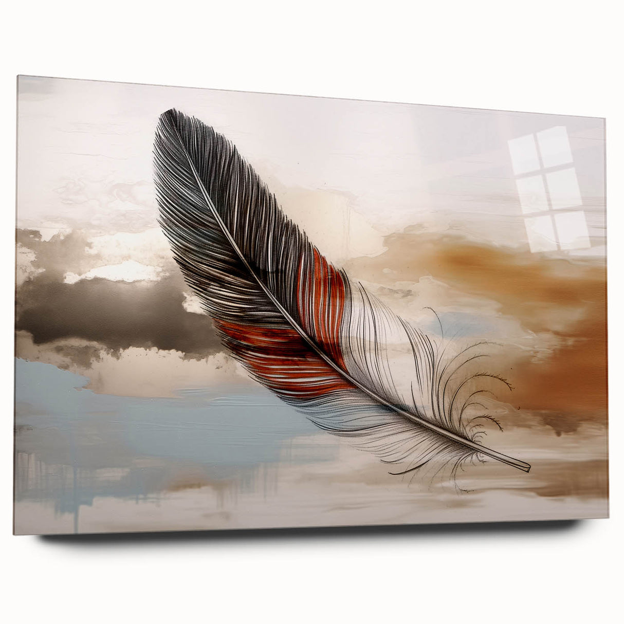 Abstract canvas art print showcasing vibrant colors and fluid shapes, ideal for modern home decor or office spaces, emphasizing creativity and style.