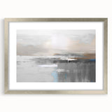 Vibrant abstract canvas art print showcasing swirling colors of blue, orange, and yellow, perfect for modern home decor.