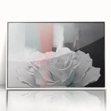 Vibrant abstract wall art canvas print showcasing dynamic shapes in bold colors, perfect for modern home decor or artistic spaces.