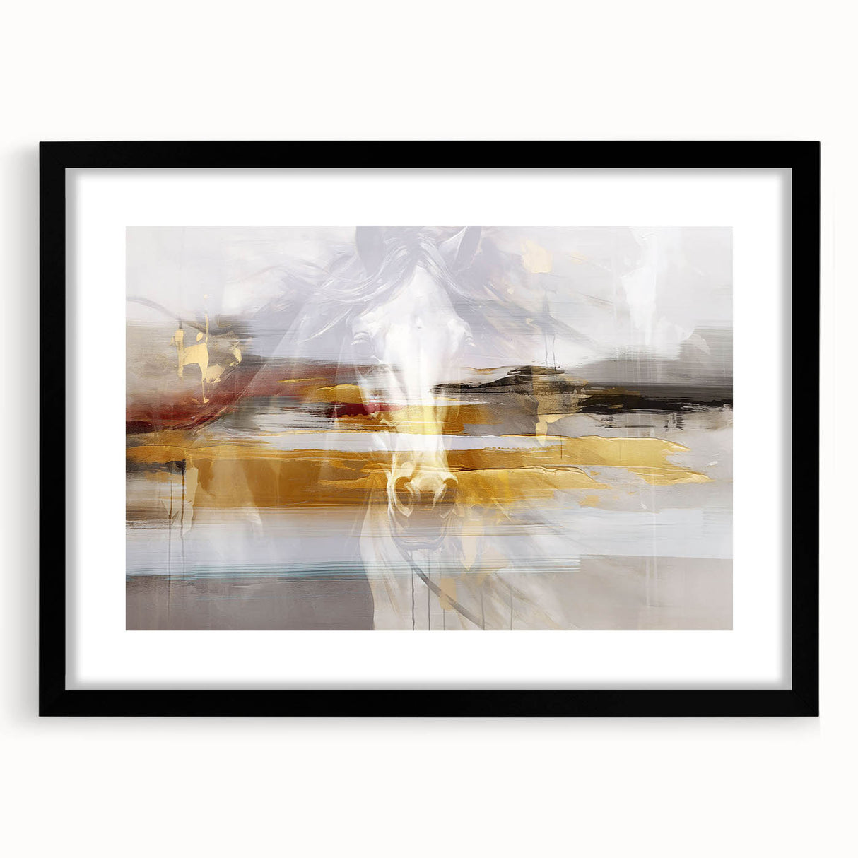 Colorful abstract wall art canvas print showcasing vibrant swirls of blue, orange, and yellow hues, ideal for modern home decor.