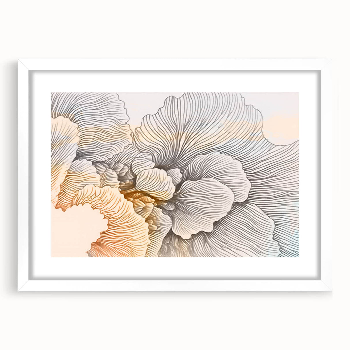 Colorful abstract wall art canvas showcasing vibrant hues of blue, orange, and yellow with dynamic shapes, perfect for modern home decor.