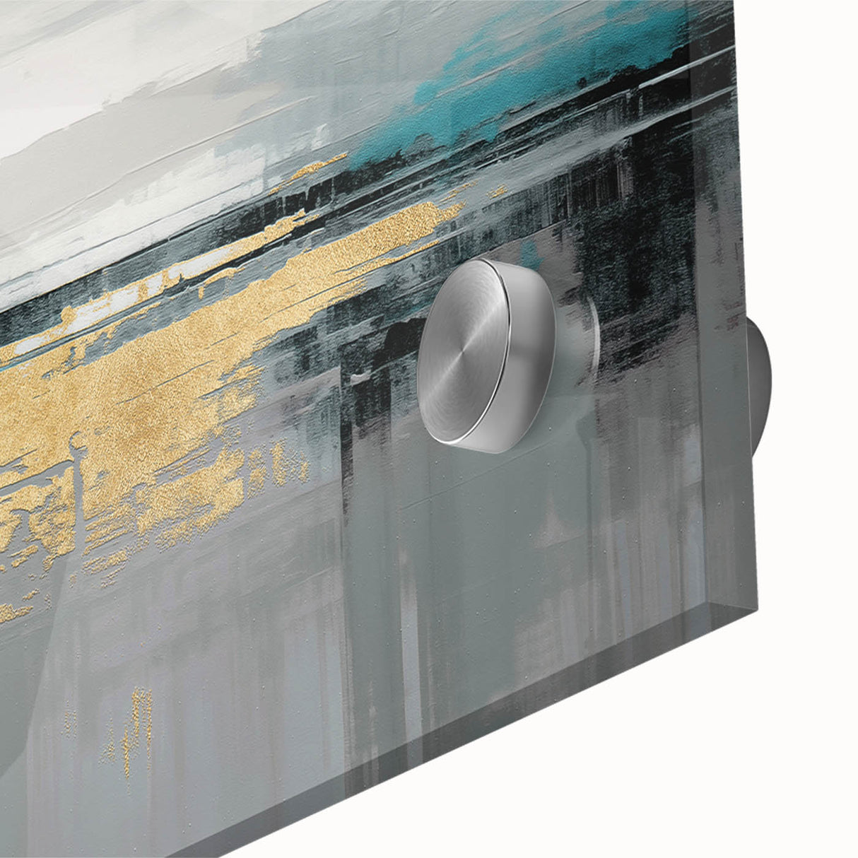 Abstract wall art canvas print showcasing vibrant colors and geometric patterns, rolled up and securely packaged in a durable cardboard tube for shipping.