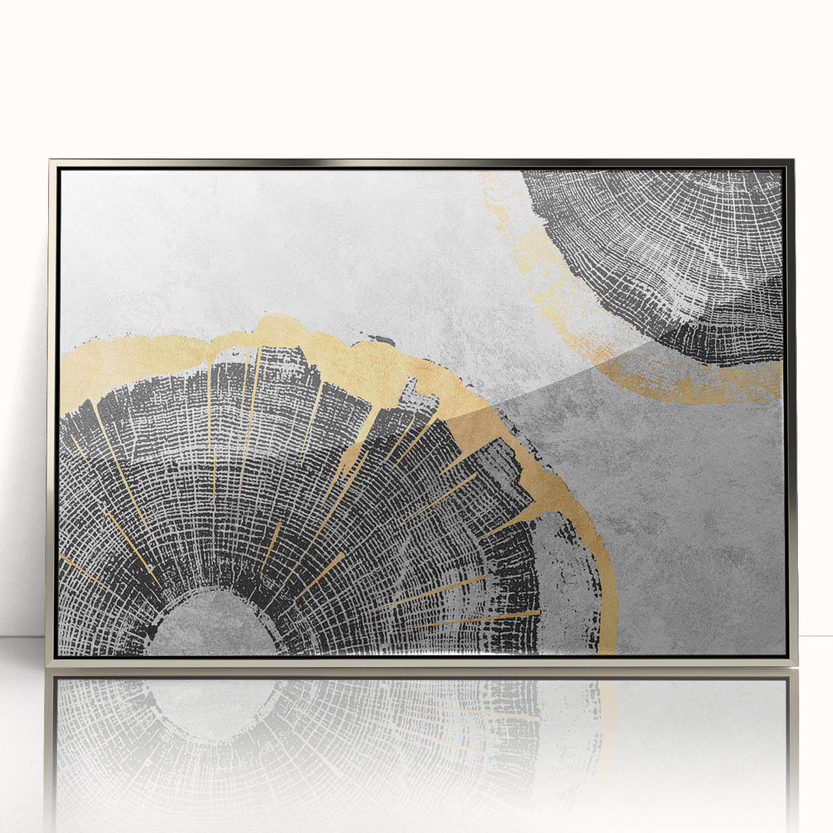 Colorful abstract canvas art print showcasing vibrant swirling patterns in shades of blue, orange, and yellow, ideal for modern decor.
