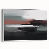 Colorful abstract wall art canvas print showcasing vibrant geometric shapes and fluid lines, ideal for modern home decor or gallery display.