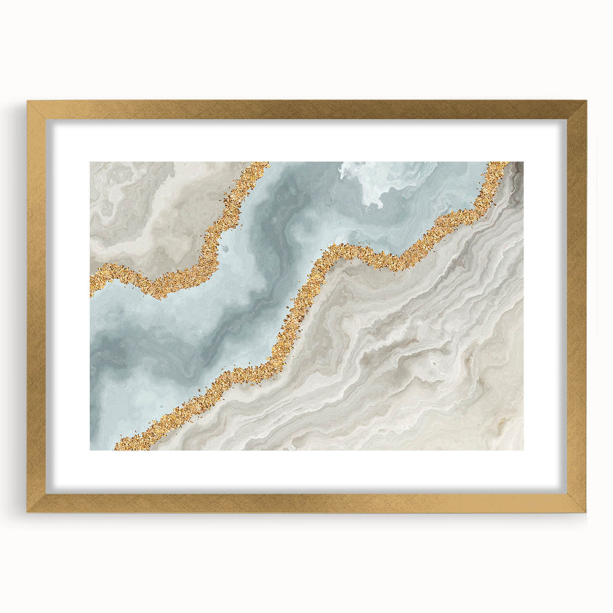 Abstract wall art canvas showcasing vibrant colors and geometric shapes, perfect for modern home decor. The artwork features a dynamic blend of deep blues, fiery oranges, and soft whites, designed to enhance any interior space.