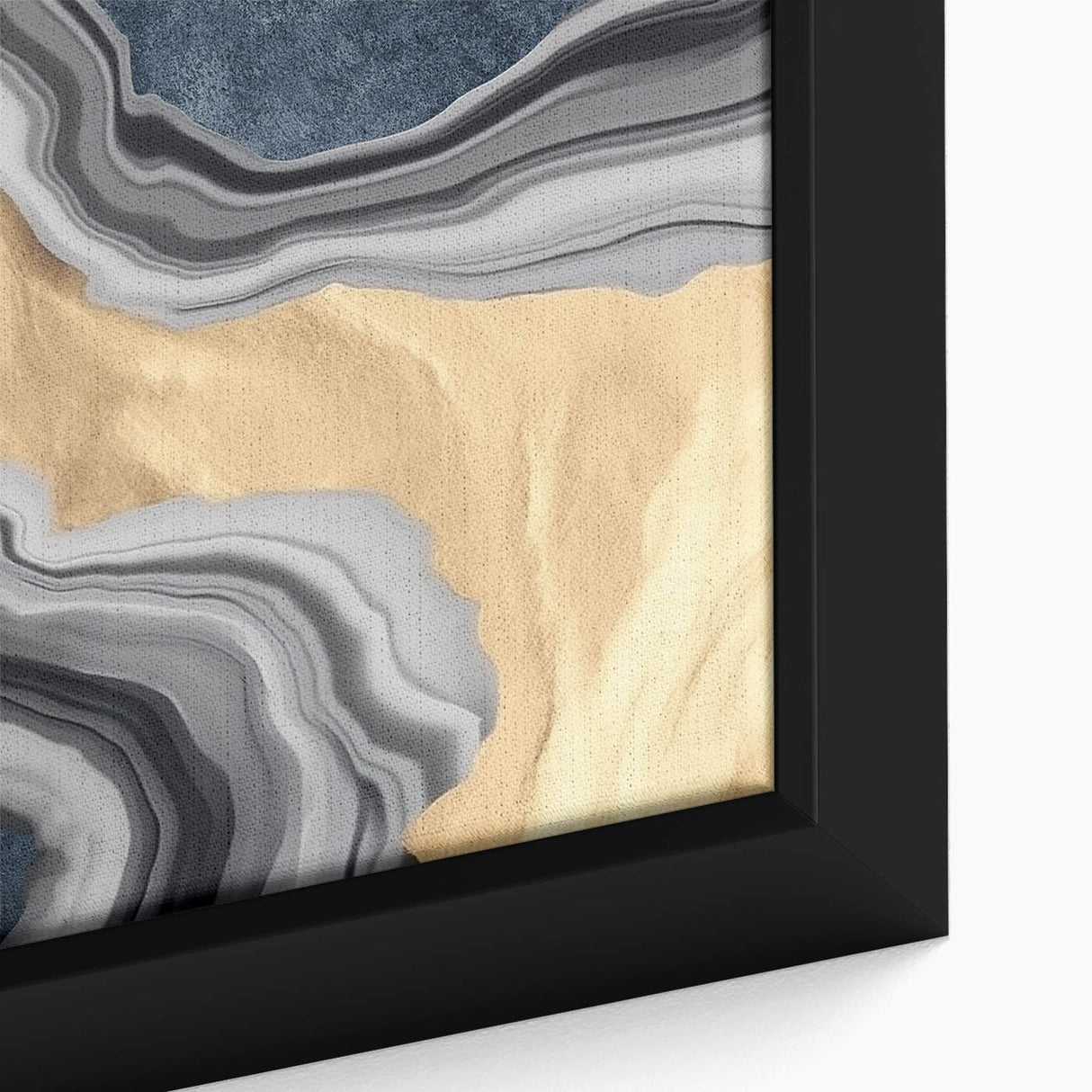 Abstract canvas wall art showcasing vibrant colors and dynamic shapes, ideal for modern home decor, presented in a protective tube.