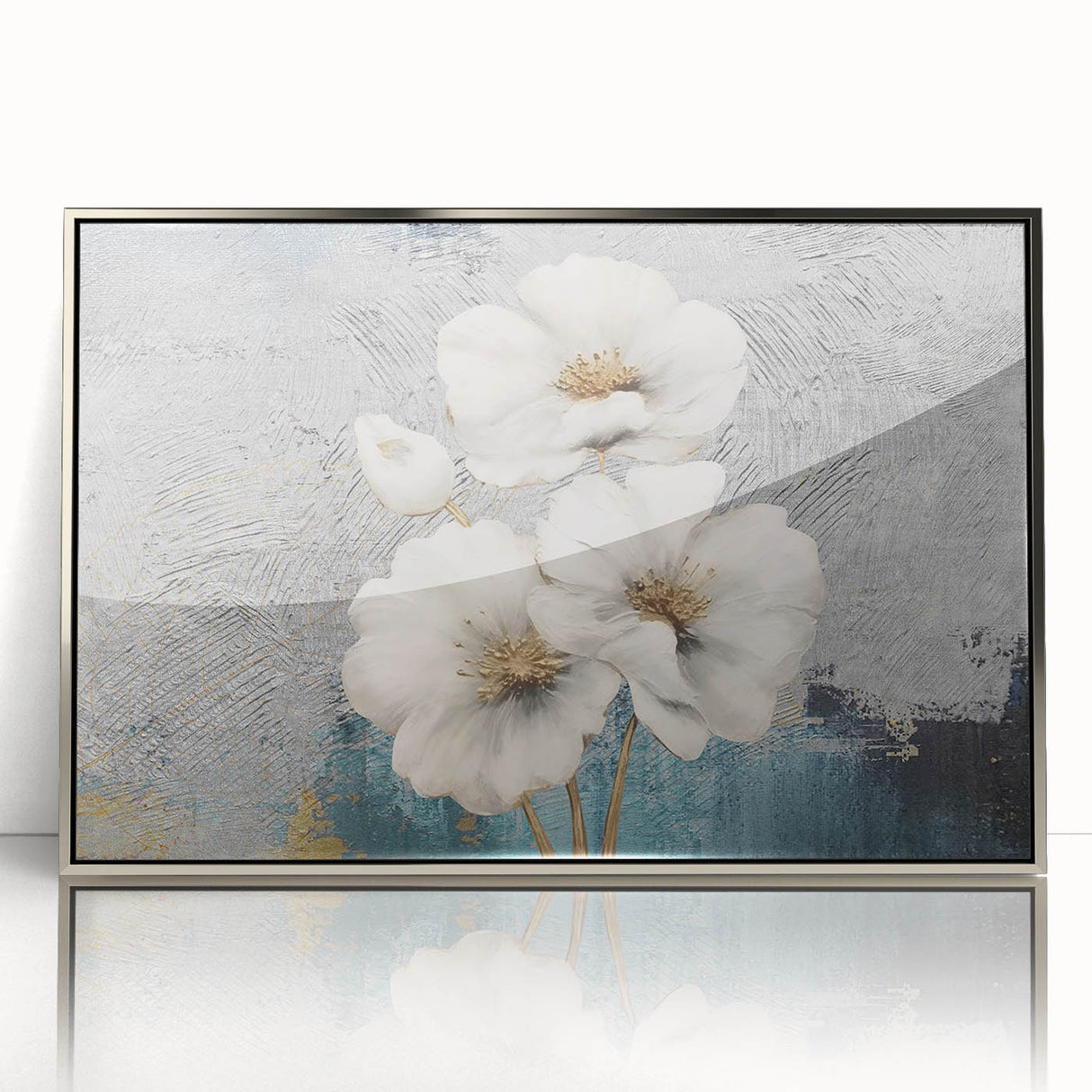 Abstract wall art print showcasing vibrant colors and fluid shapes, designed for modern decor, emphasizing creativity and artistic expression.