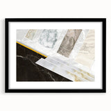 Abstract wall art canvas featuring vibrant, swirling colors of blue, orange, and yellow, showcasing a modern artistic design, ideal for contemporary home decor.