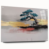Abstract wall art canvas print showcasing vibrant colors and geometric shapes, designed for modern decor, ideal for home or office settings.