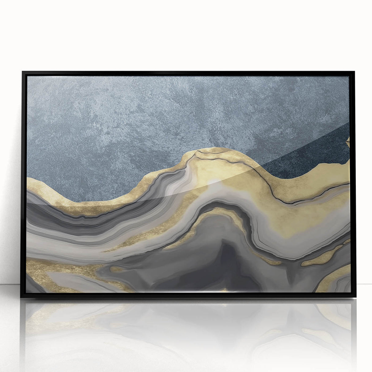 Abstract wall art canvas showcasing vibrant colors and dynamic shapes, ideal for modern decor, emphasizing creativity and artistic expression.