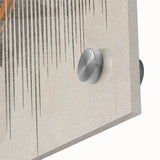 Abstract wall art canvas print showcasing vibrant geometric patterns in blue, orange, and yellow hues, perfect for modern home decor and artistic expression.