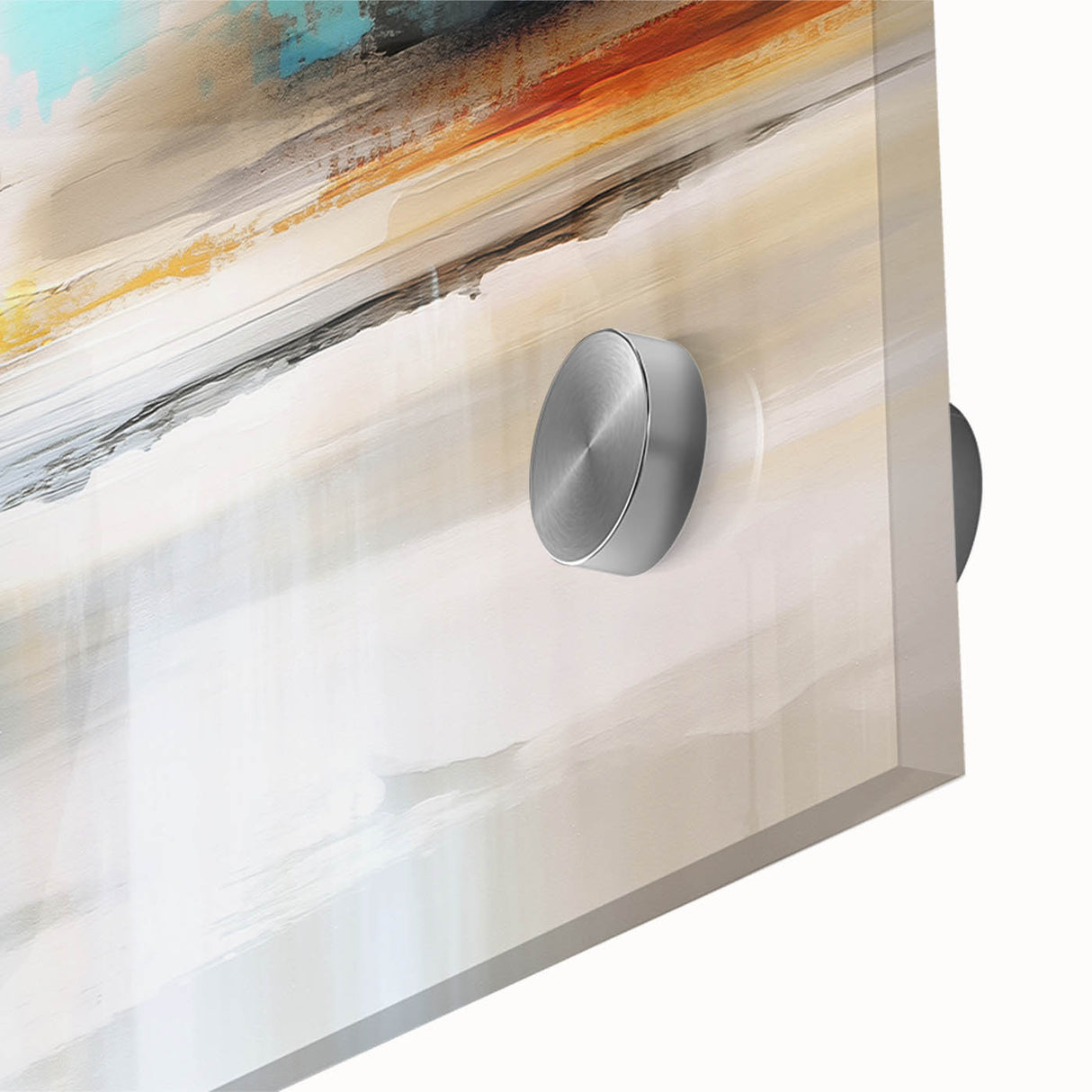 Colorful abstract canvas art print showcasing vibrant shapes and fluid lines, designed for modern home decor and artistic expression.