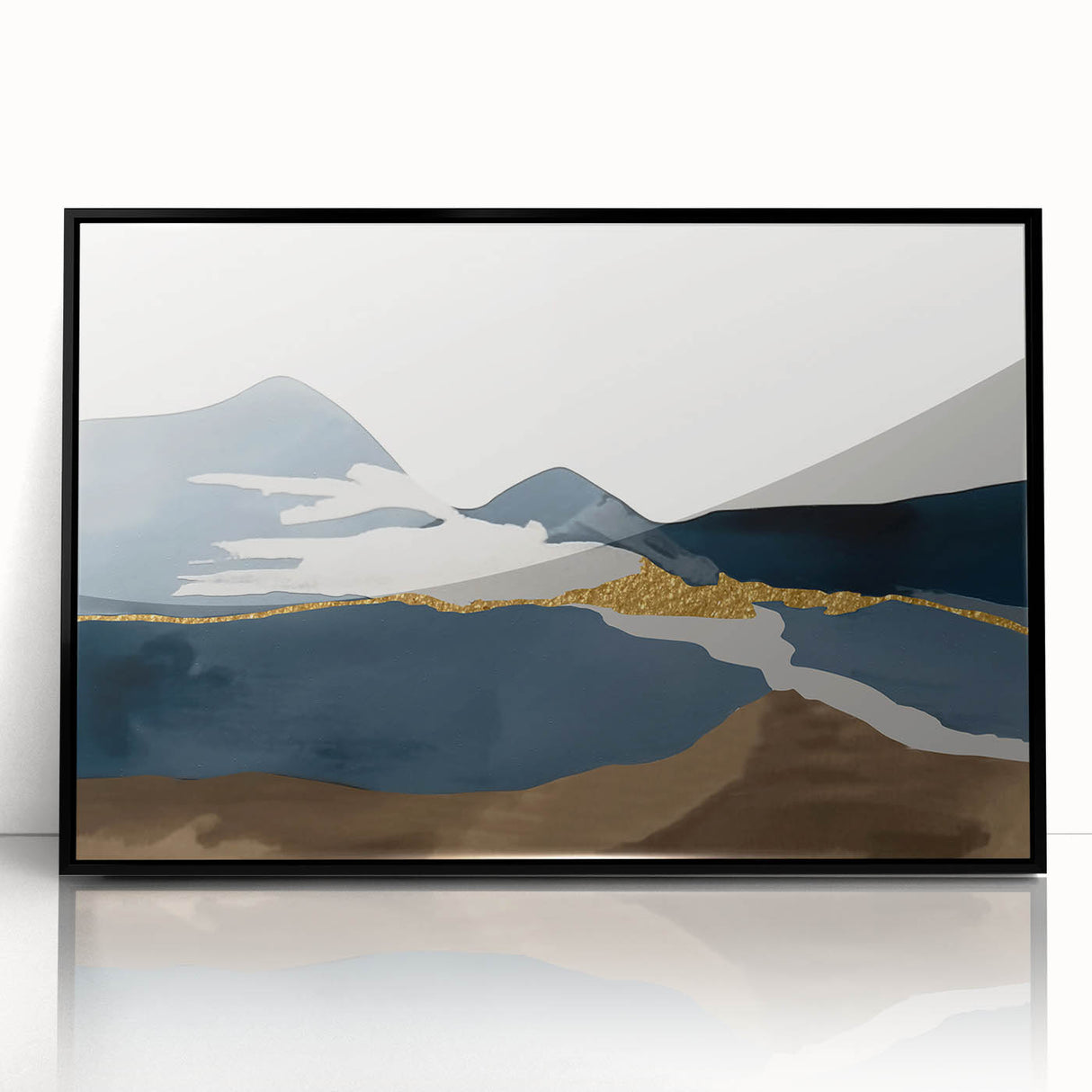Abstract wall art print showcasing vibrant colors and dynamic shapes, perfect for modern home decor or office spaces, emphasizing creativity and style.