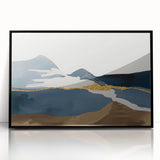 Abstract wall art print showcasing vibrant colors and dynamic shapes, perfect for modern home decor or office spaces, emphasizing creativity and style.